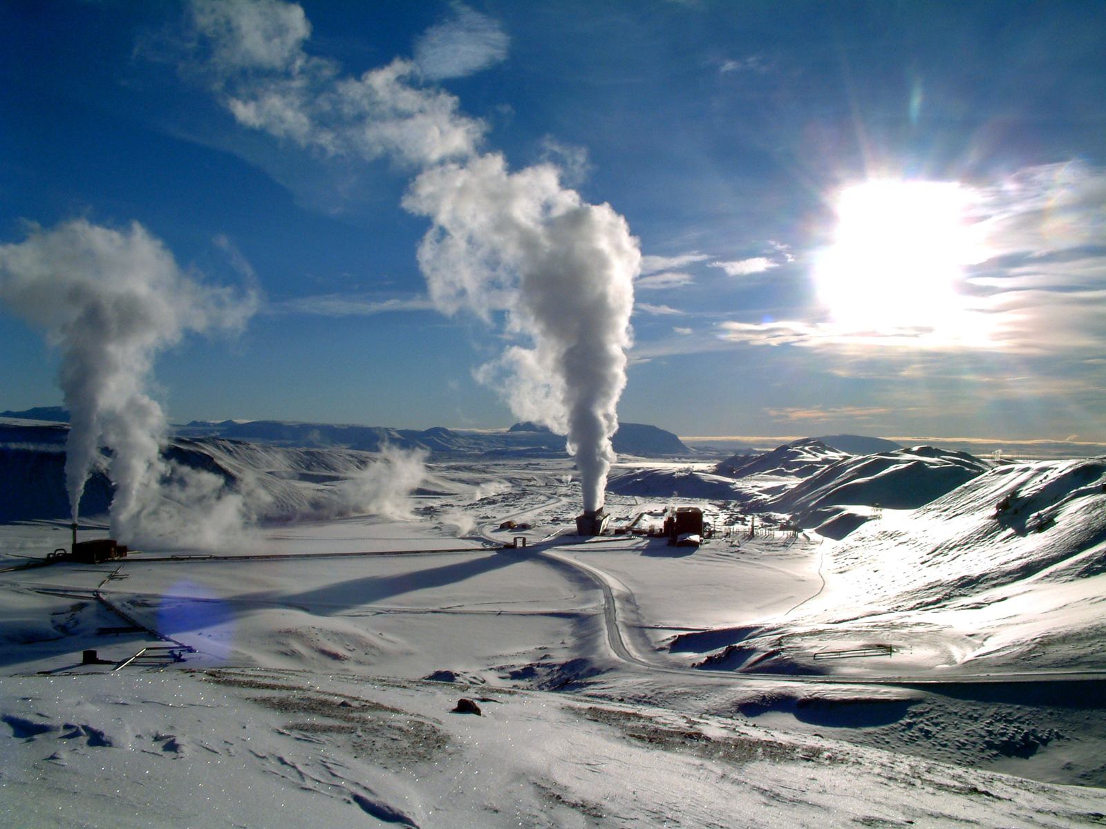 Geothermal steam vents